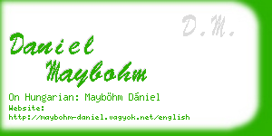 daniel maybohm business card